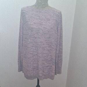 J. Jill Heathered Pink Crew Neck Sweater NWT